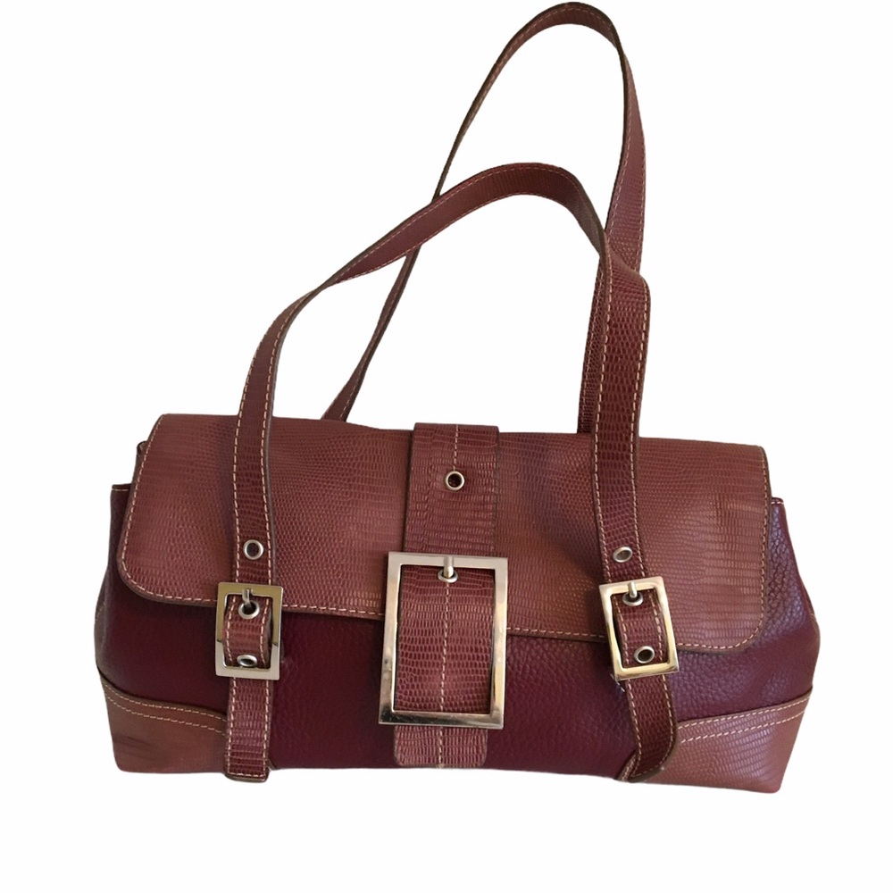 Maxx New York Leather with Lizard Embossed Detail